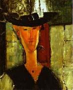 Amedeo Modigliani Madame Pompadour by Modigliani Sweden oil painting artist